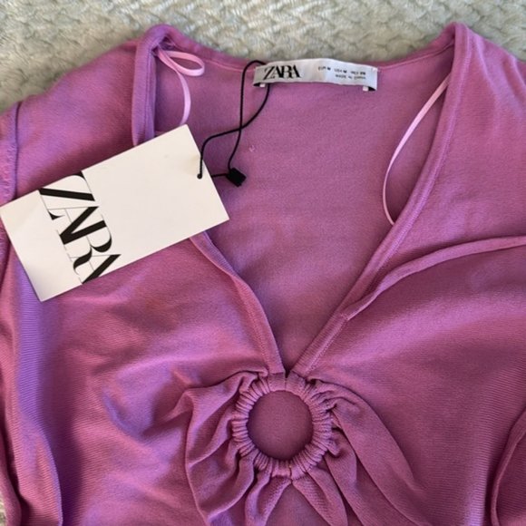 Zara Cut Out Knit Top Size Medium Read Description - Picture 5 of 10